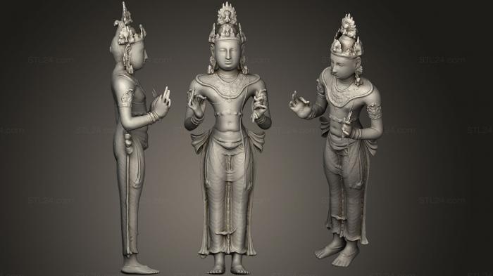 Indian sculptures (Sri2, STKI_0170) 3D models for cnc